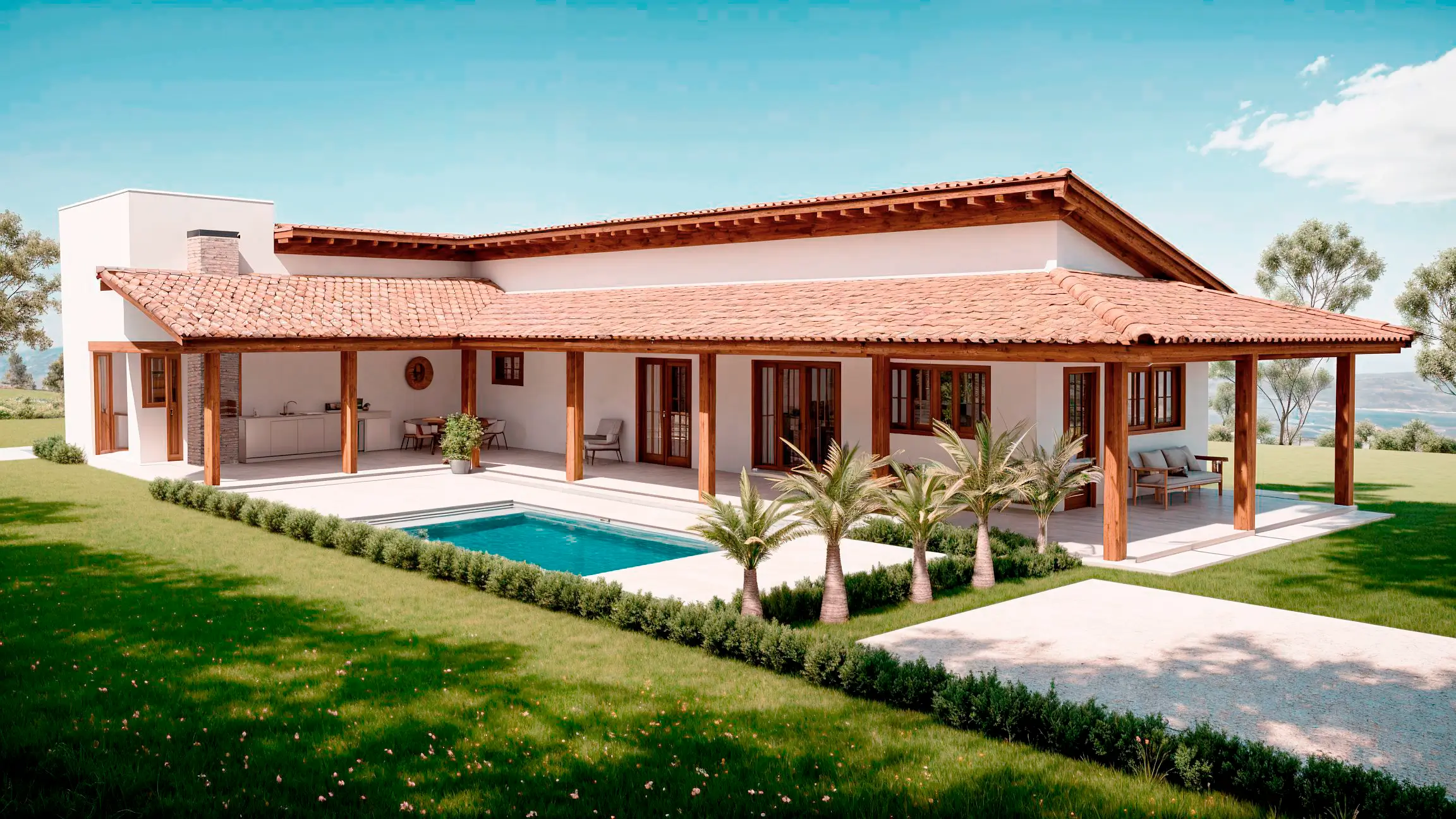 projeto casa em L