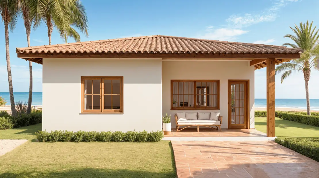modelo de casa de praia simples