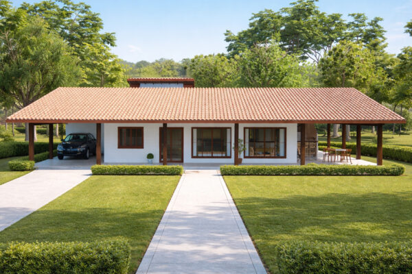 Casa para Sítio com 3 Quartos e Varanda