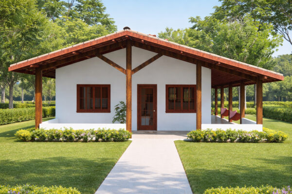 P4 - Casa de Campo Simples com 2 Quartos