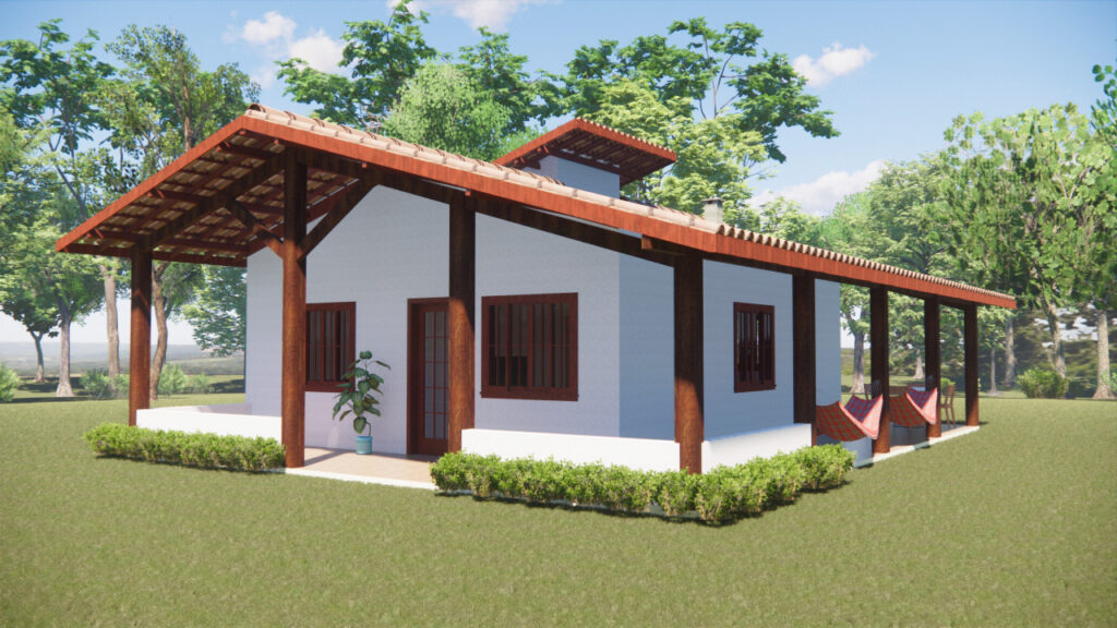 P4 - Casa de Campo Simples com 2 Quartos - VGProjetos