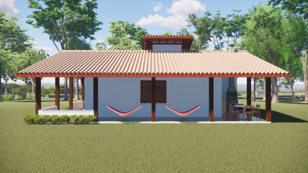 P4 - Casa de Campo Simples com 2 Quartos - VGProjetos