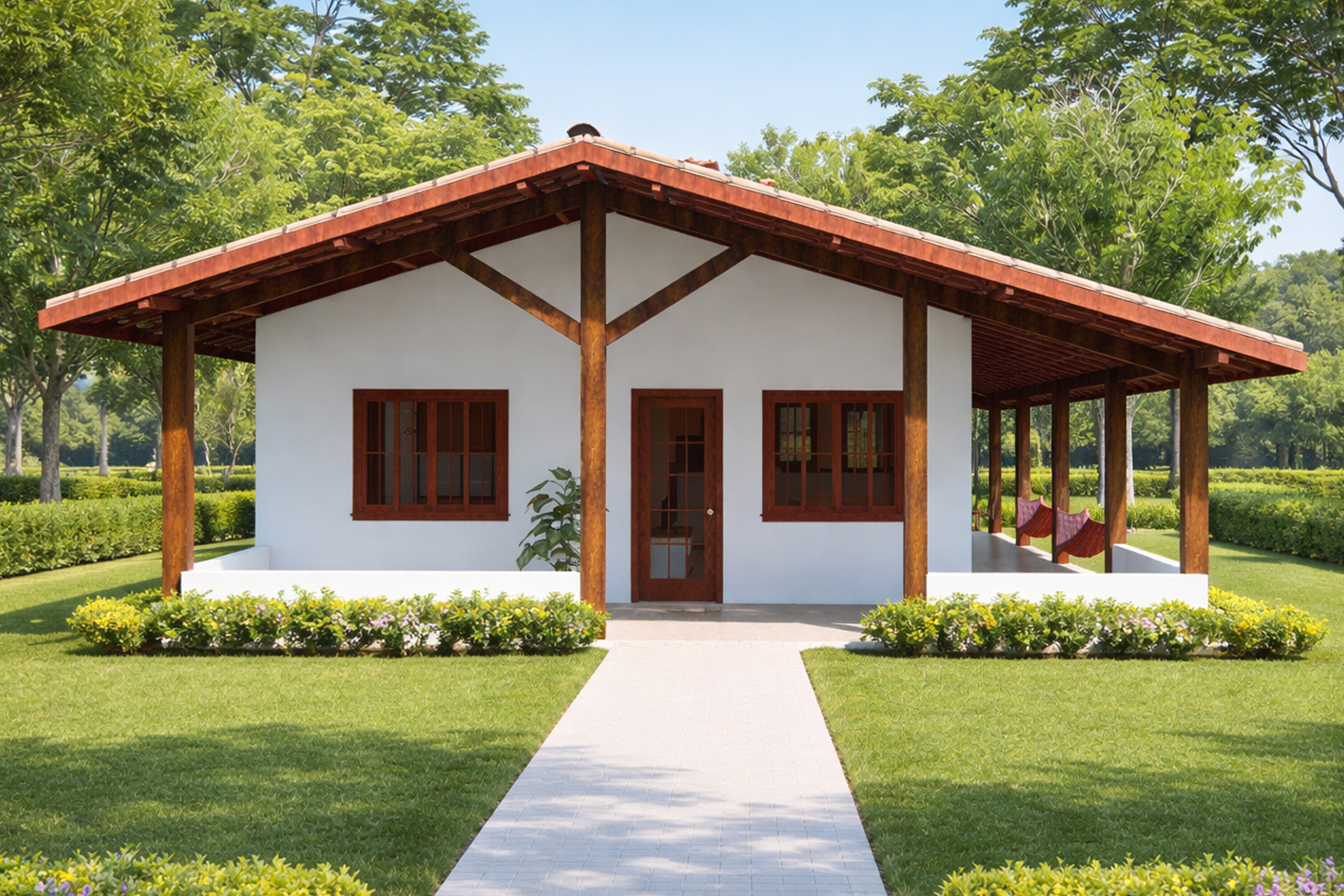 P4 – Casa de Campo Simples com 2 Quartos