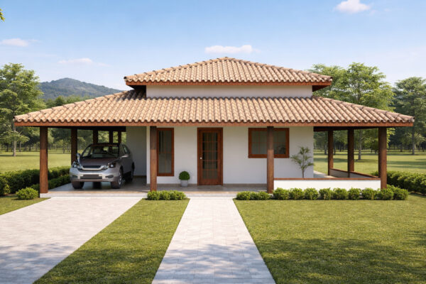 Casa de Campo com 2 Quartos