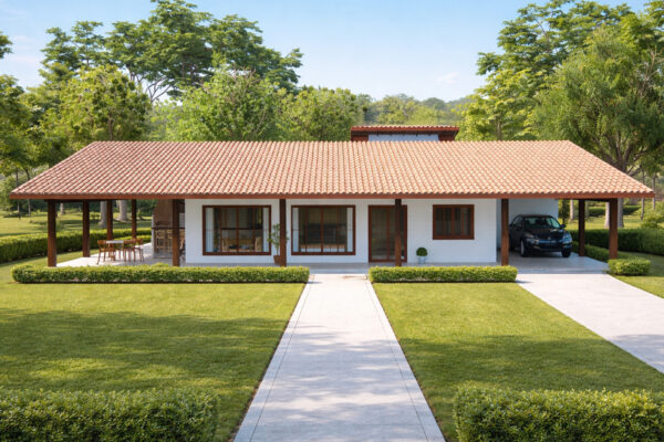 P3i - Casa para Sítio com 3 Quartos e Varanda (Invertido)