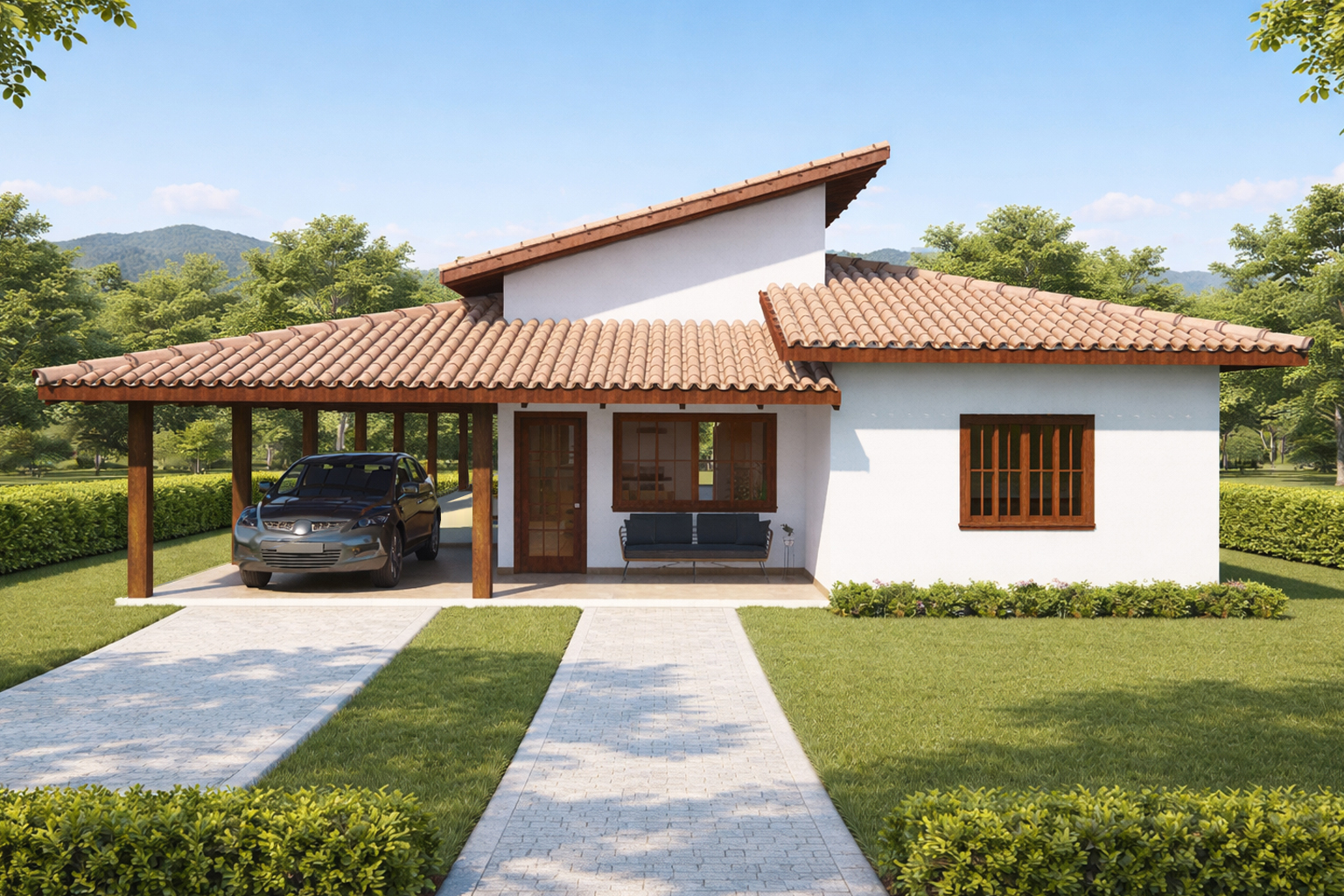 P8 – Casa de Campo com Varanda e 4 Quartos