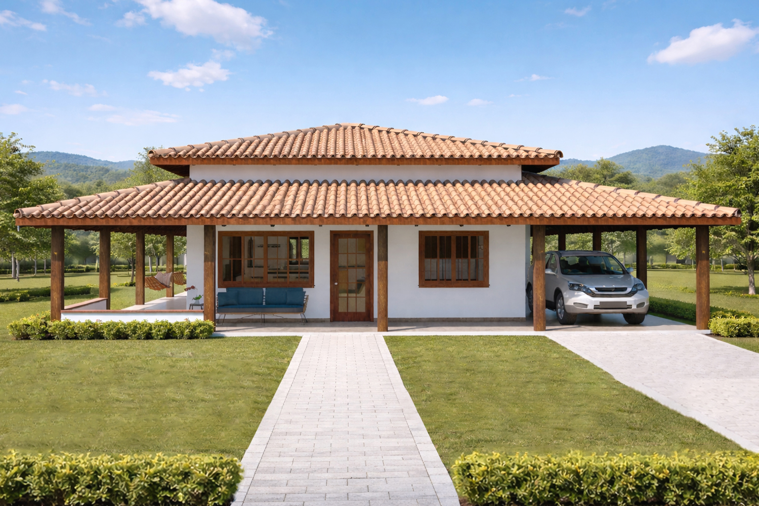 P10i – Casa com Varanda e 3 Quartos (Invertido)