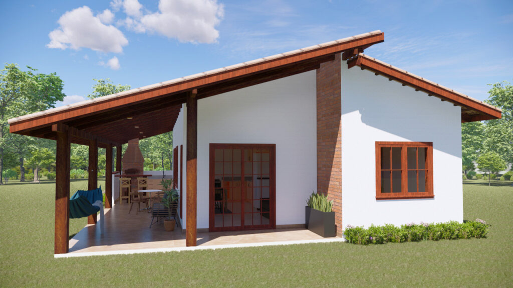 casa de campo pequena