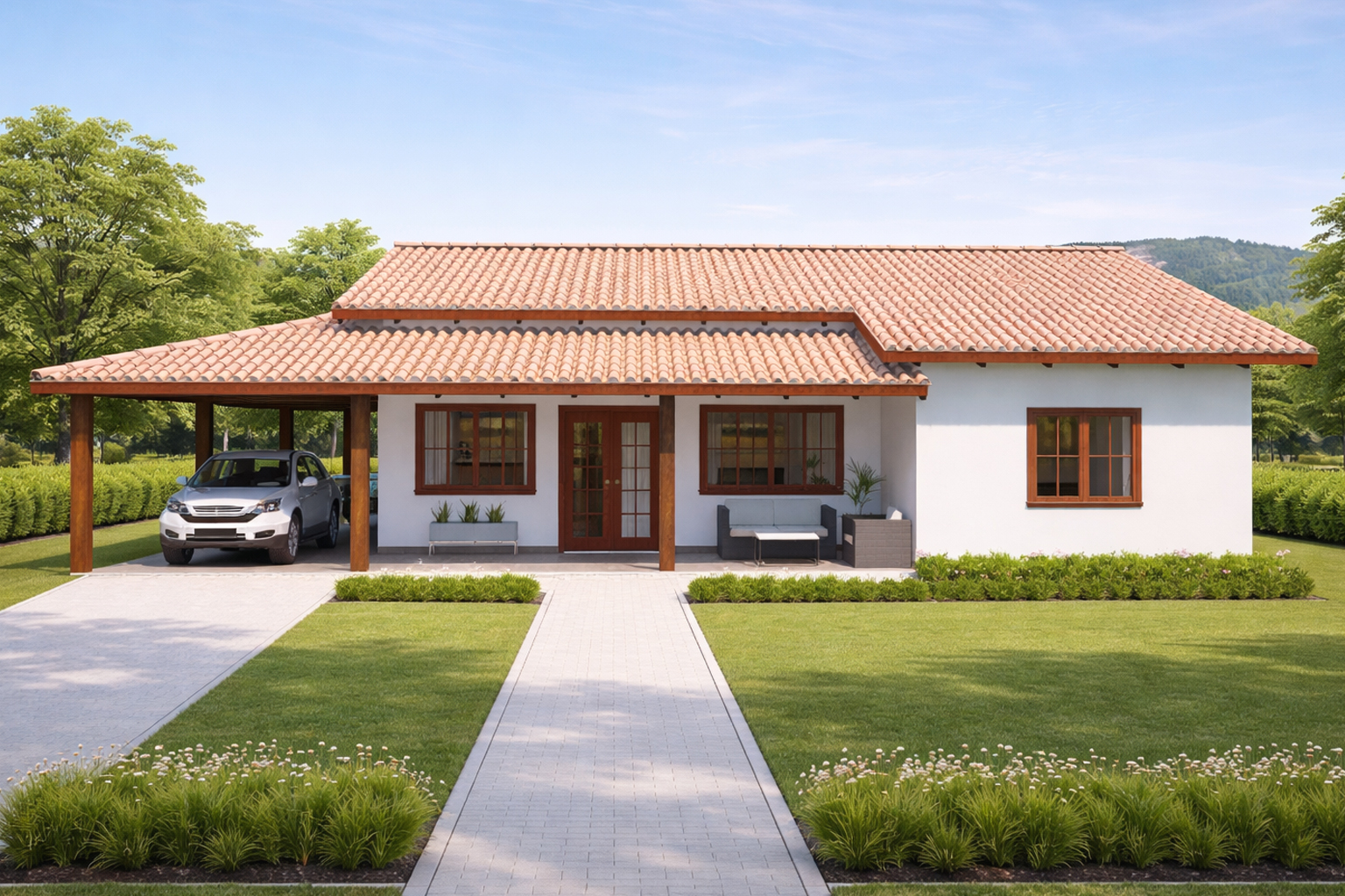 P13 – Projeto Casa de Campo com 3 Quartos