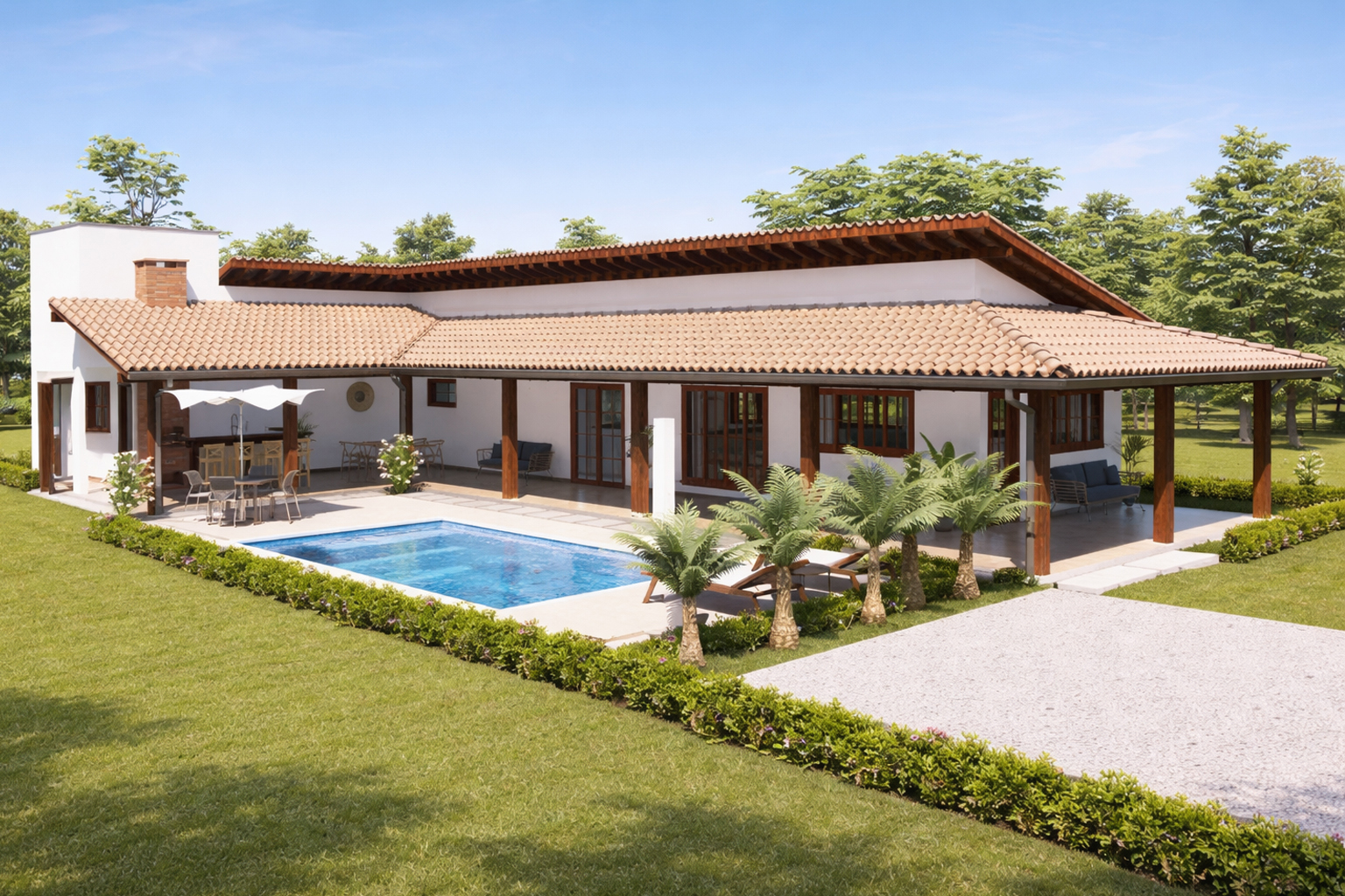 P17i – Casa de Campo em L (Invertido)