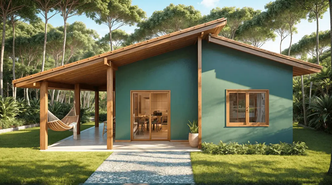 projeto casa de campo simples