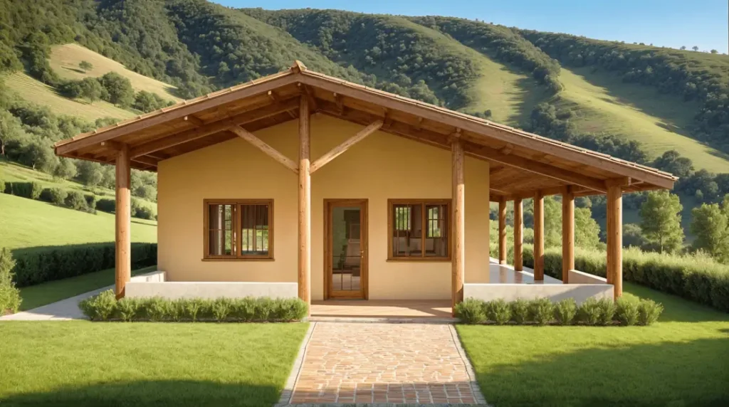 casa de sítio simples