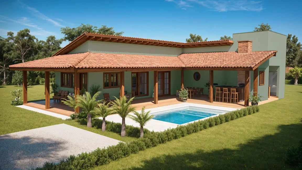 projeto casa em L