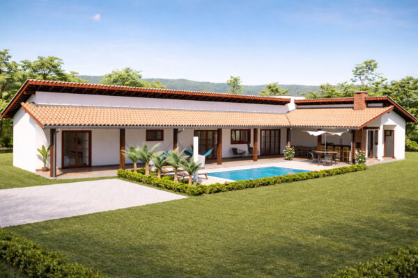 P19 - Casa em L com Piscina