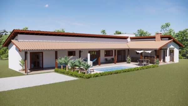 P19 - Casa em L com Piscina