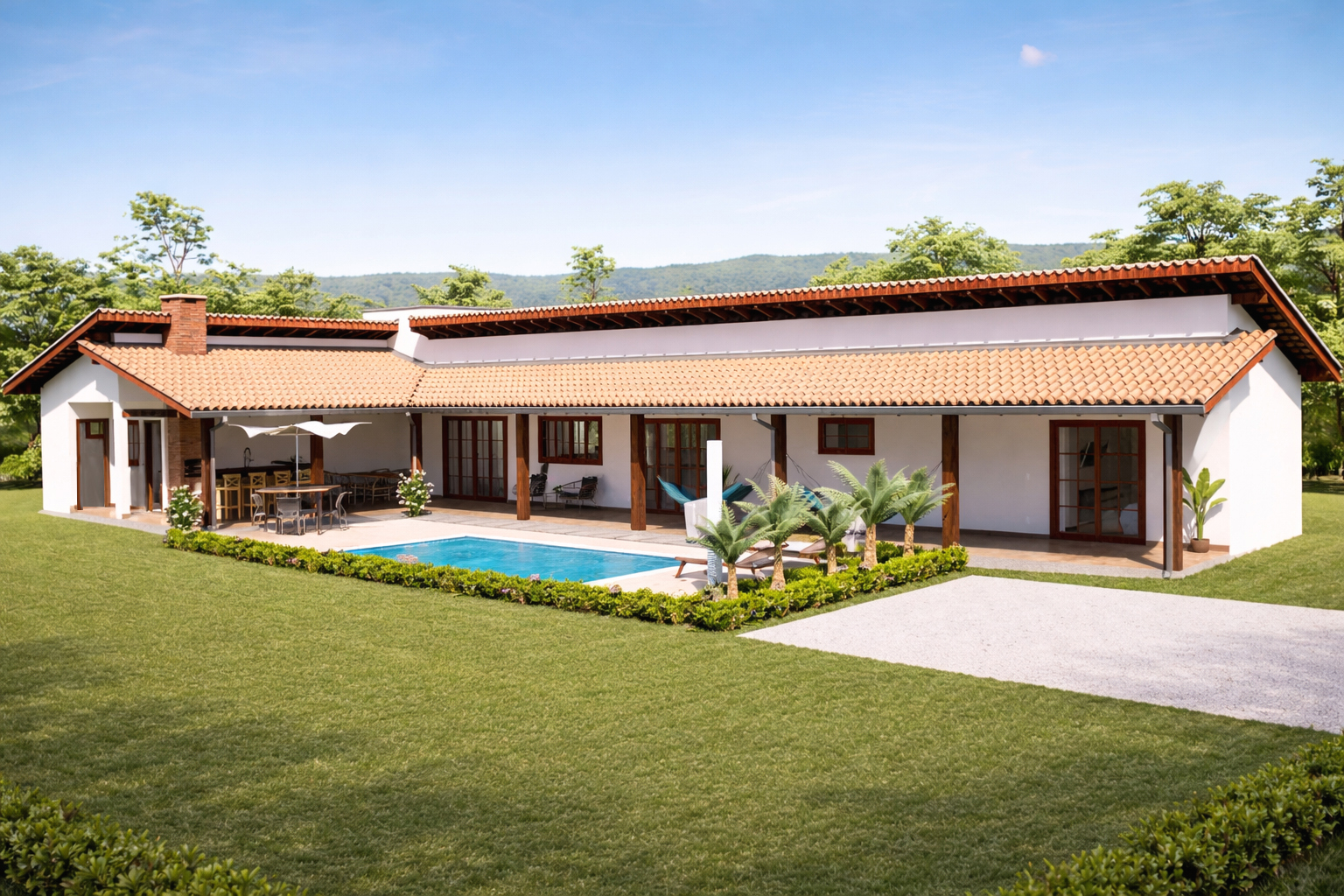 P19i – Casa em L com Piscina (Invertido)