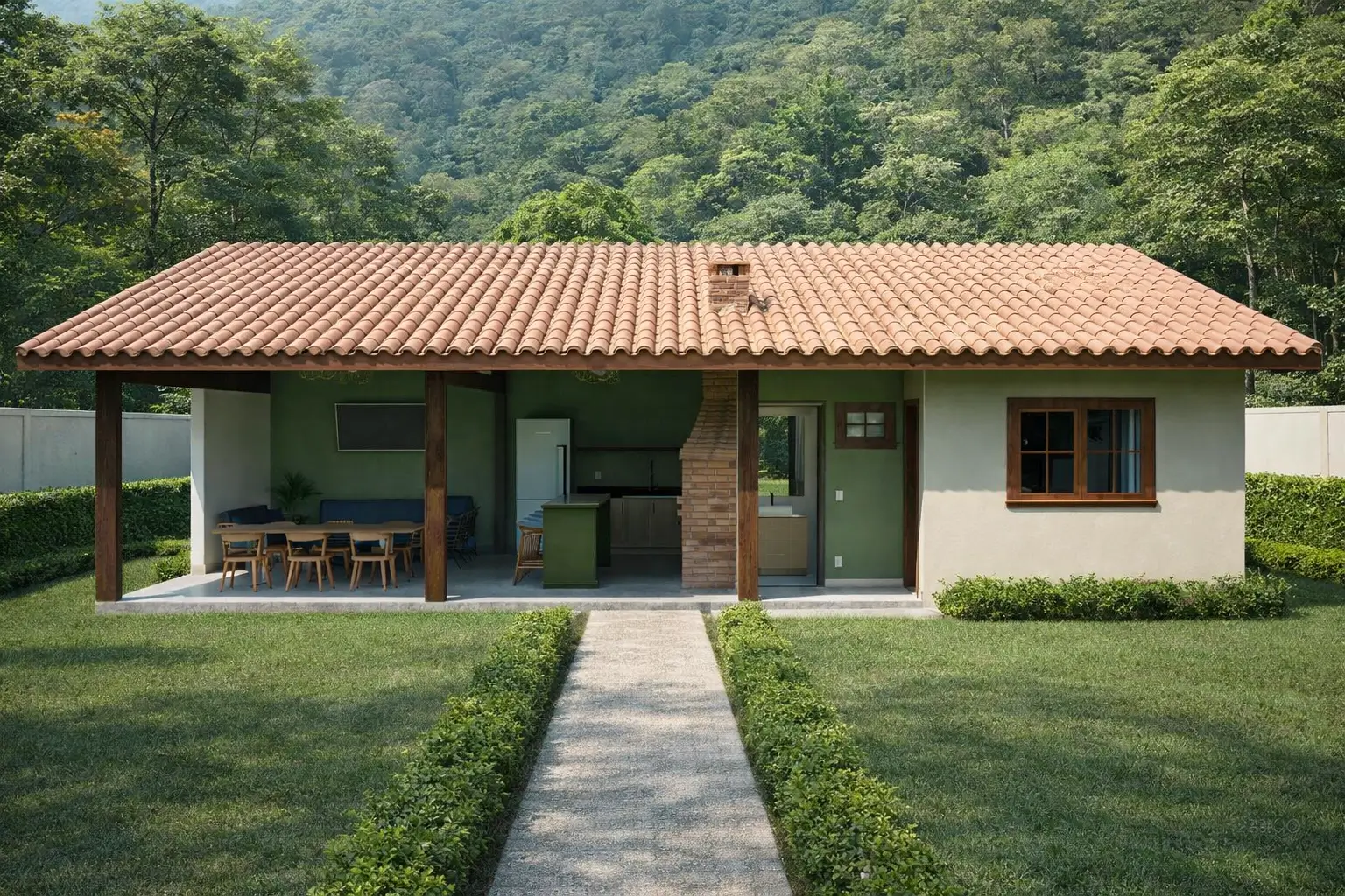 edícula de casa de campo