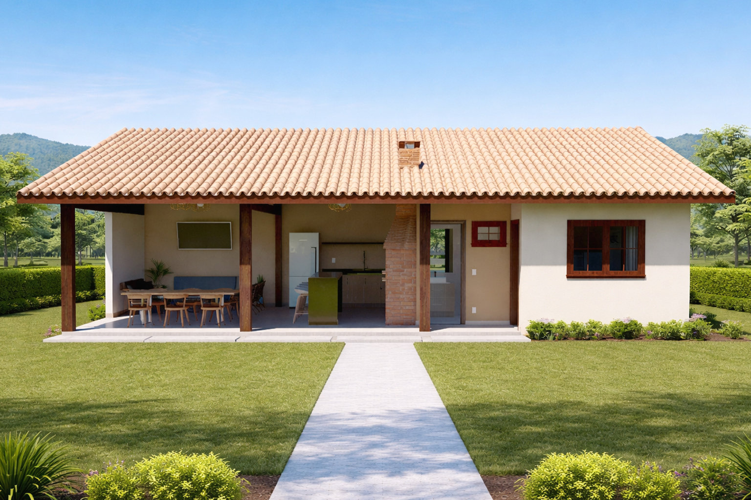 P22i – Edícula com 1 Quarto (Invertido)