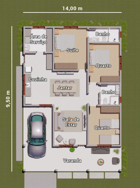 Planta de Casa de Sítio